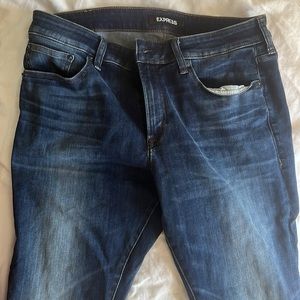 Express 34 x 30 hyper stretch skinny jeans